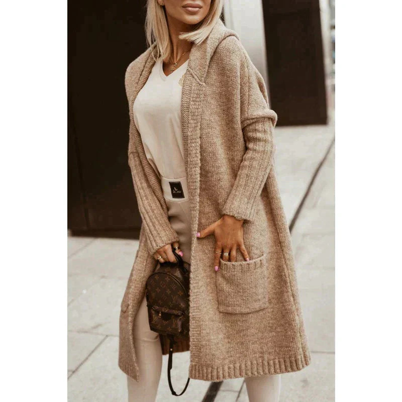 Evelyn - Stylischer Winter-Cardigan-Mantel für Damen