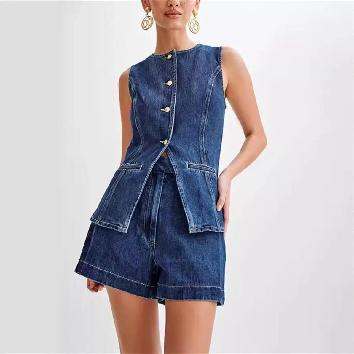 Britta - Lässiges Denim-Set
