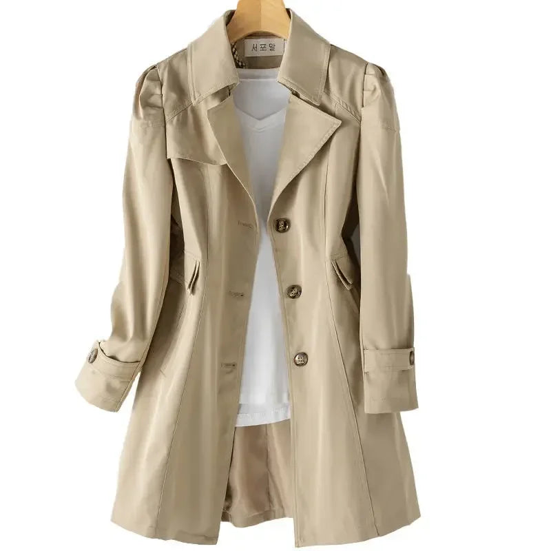 Risha-Mittellanger Trenchcoat für Damen