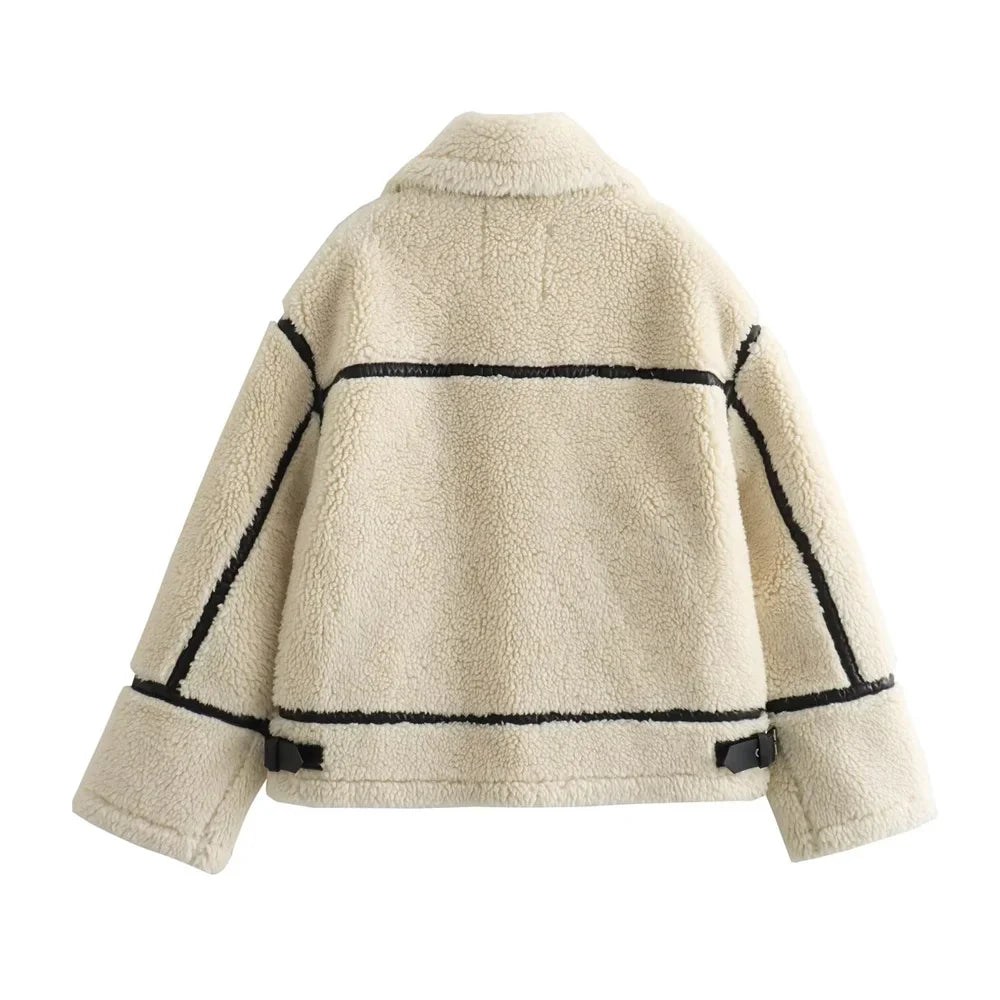Howlan– Damenjacke mit Kunstfelleffekt für Herbst und Winter