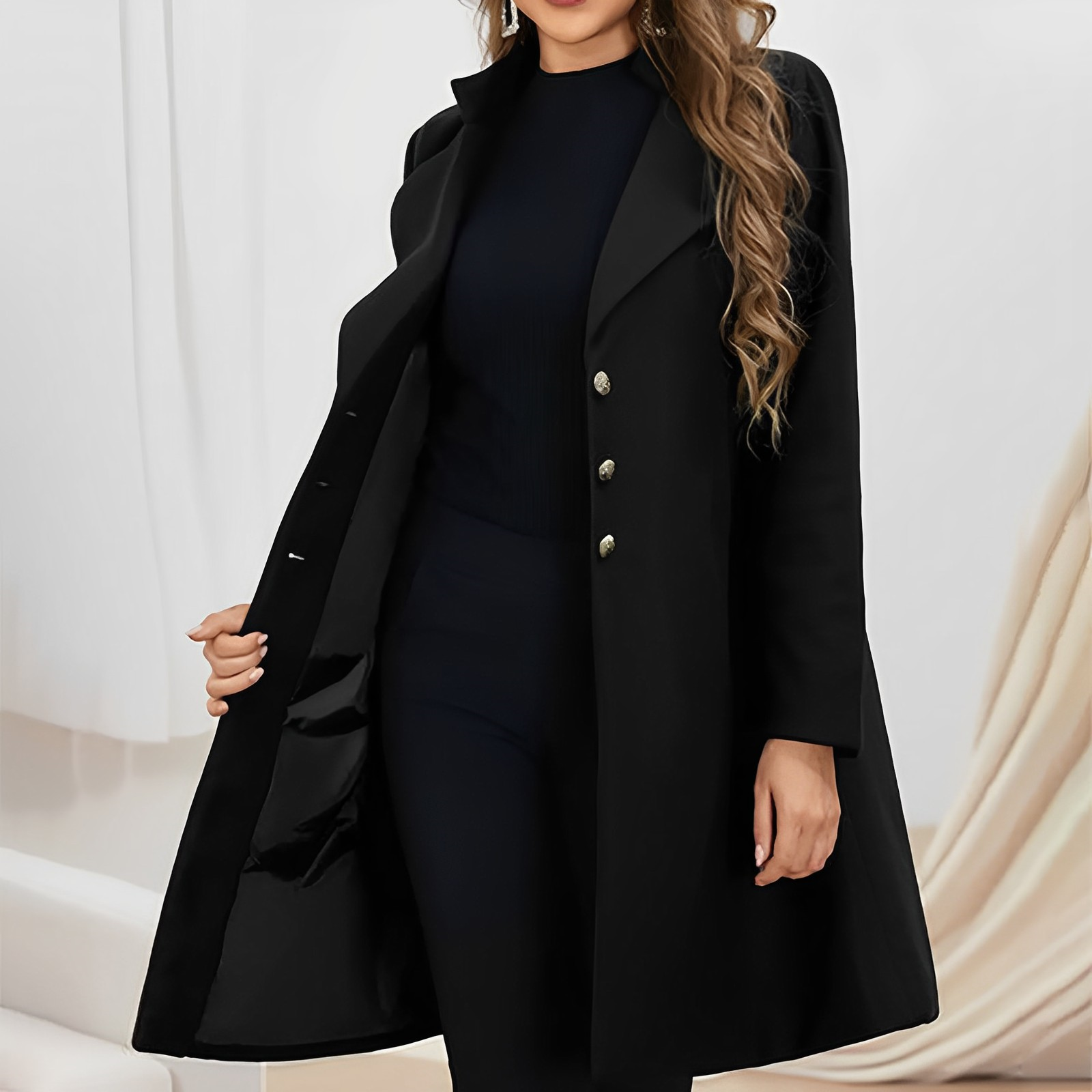 Celia - Stilvoller Winter-Wollmantel für Frauen