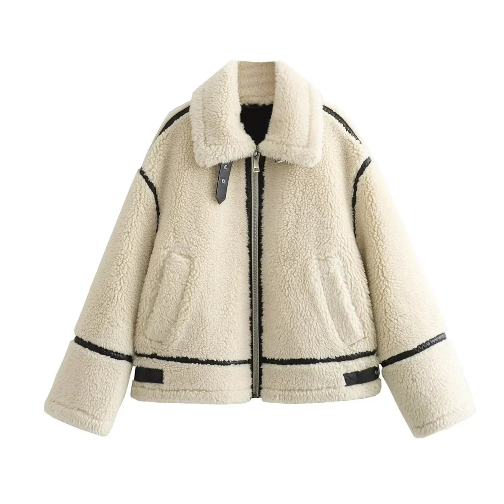 Howlan– Damenjacke mit Kunstfelleffekt für Herbst und Winter