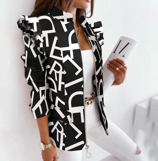 Gemusterter Blazer für Damen