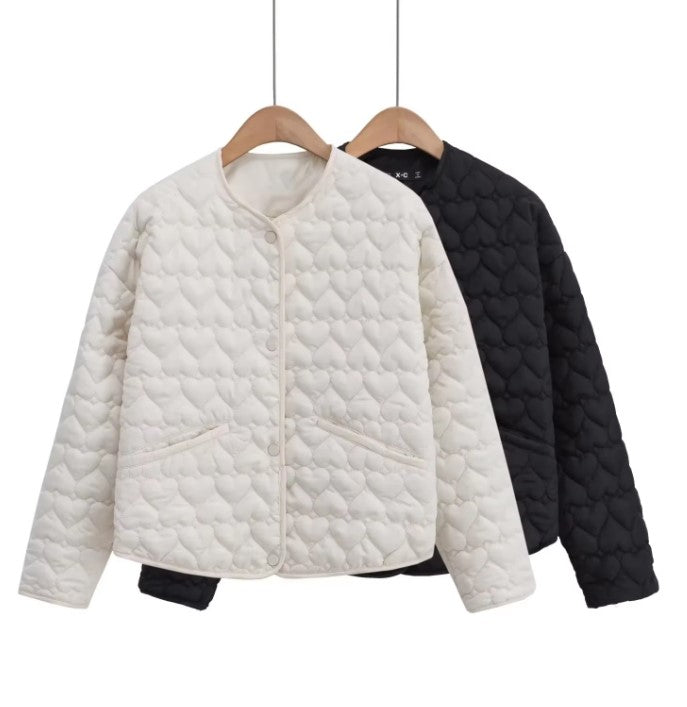 Jolina - Herzgepolsterte Jacke für Frauen mit Taschen