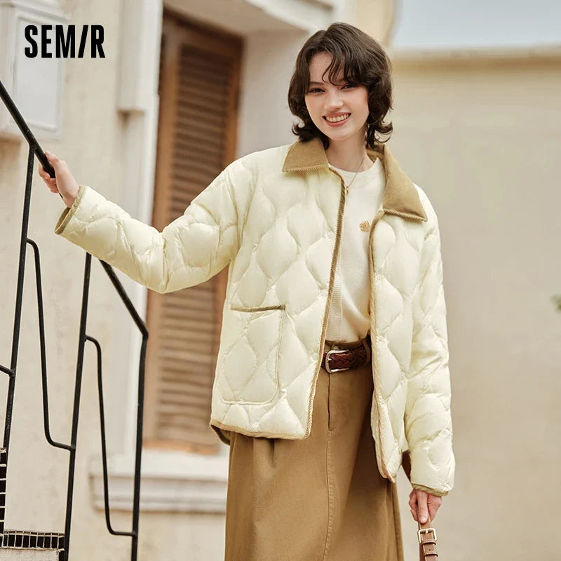 Capucine - Mantel Daunenjacke Vintage Frau Winter