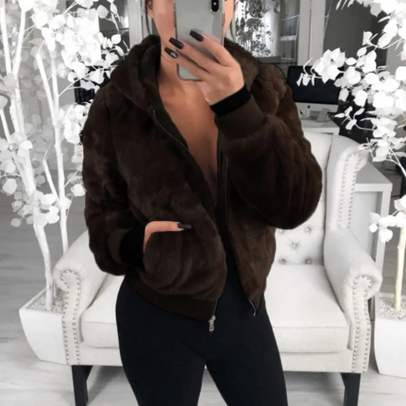 Ruby - Flauschiger Fleece-Bomber