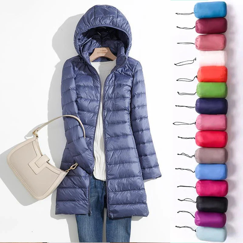 Jana – Ultralight Damen-Pufferjacke mit Kapuze
