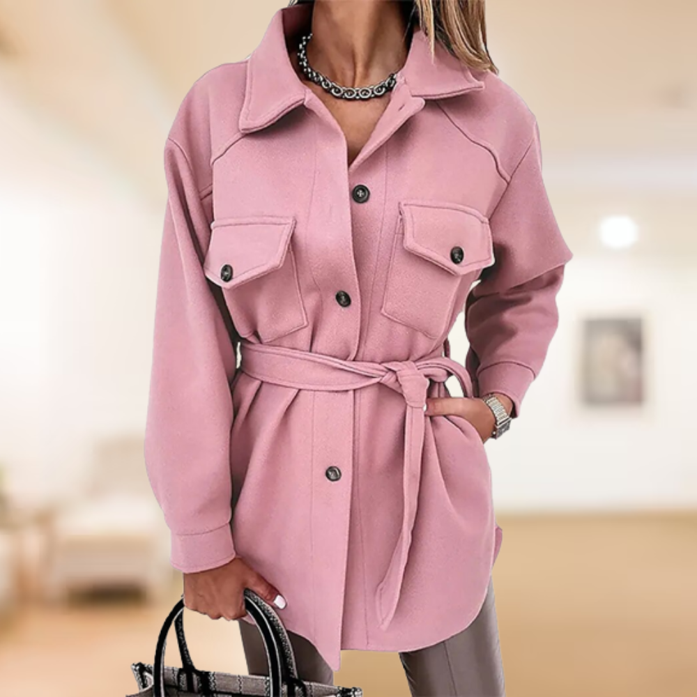 Lorelii | Klassischer Mantel mit Poloknopf