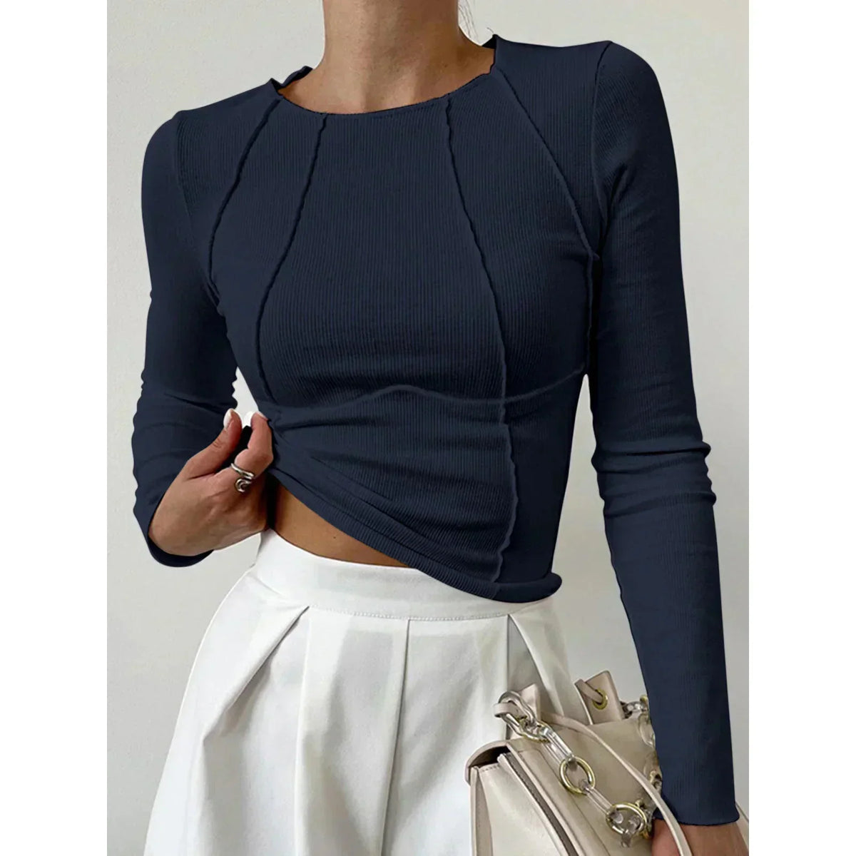 Stylischer Langärmeliger Pullover für Damen