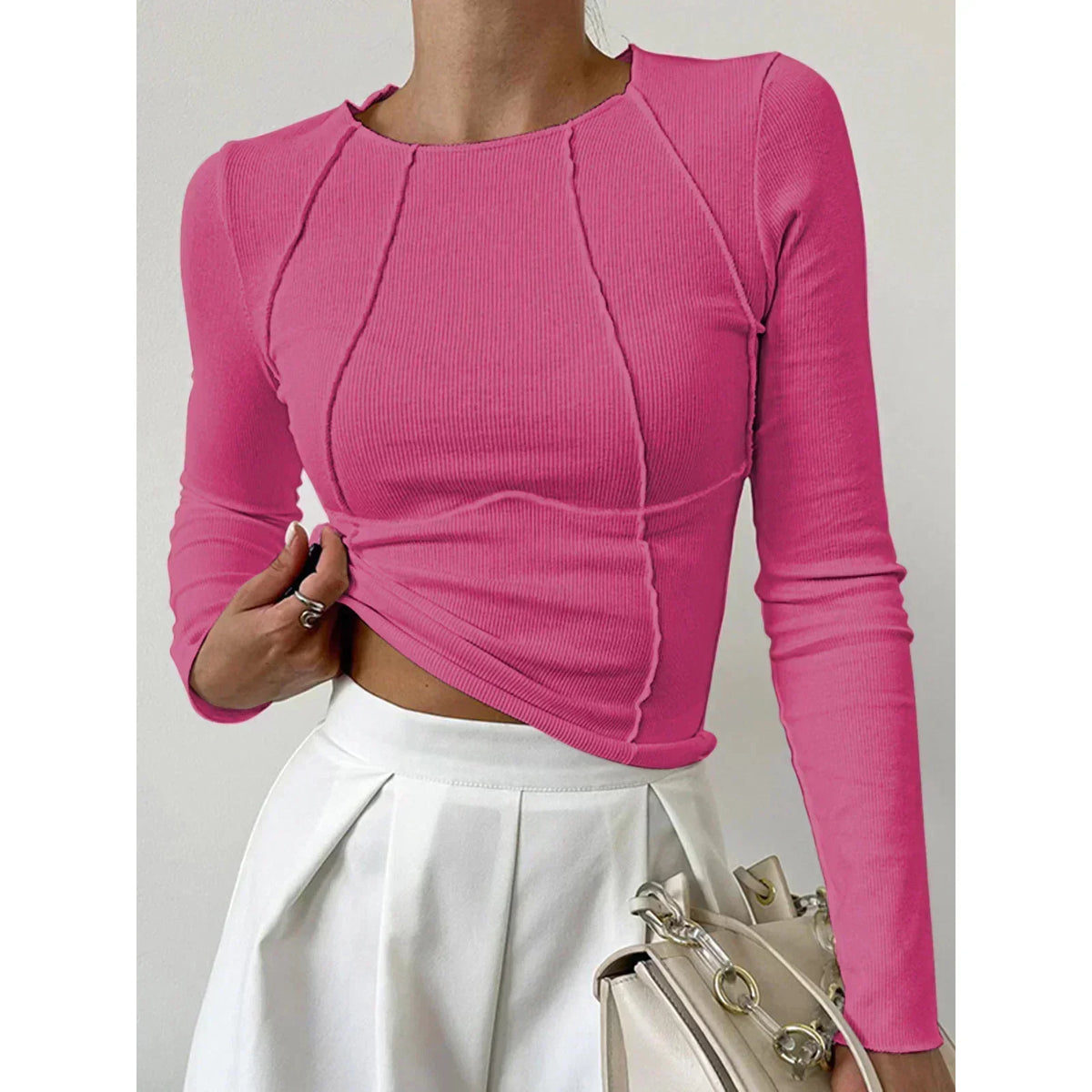 Stylischer Langärmeliger Pullover für Damen