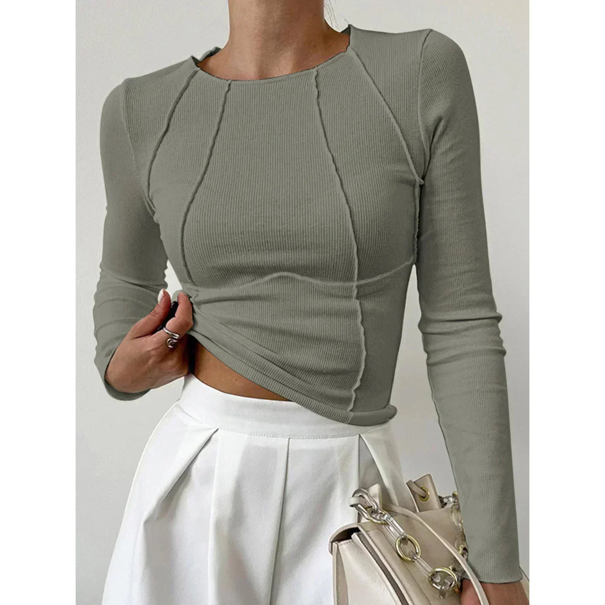 Stylischer Langärmeliger Pullover für Damen