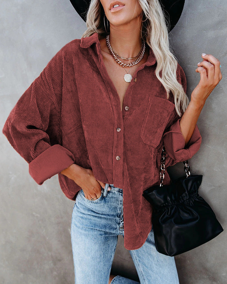 Lizzie - Vintage-Samthemd