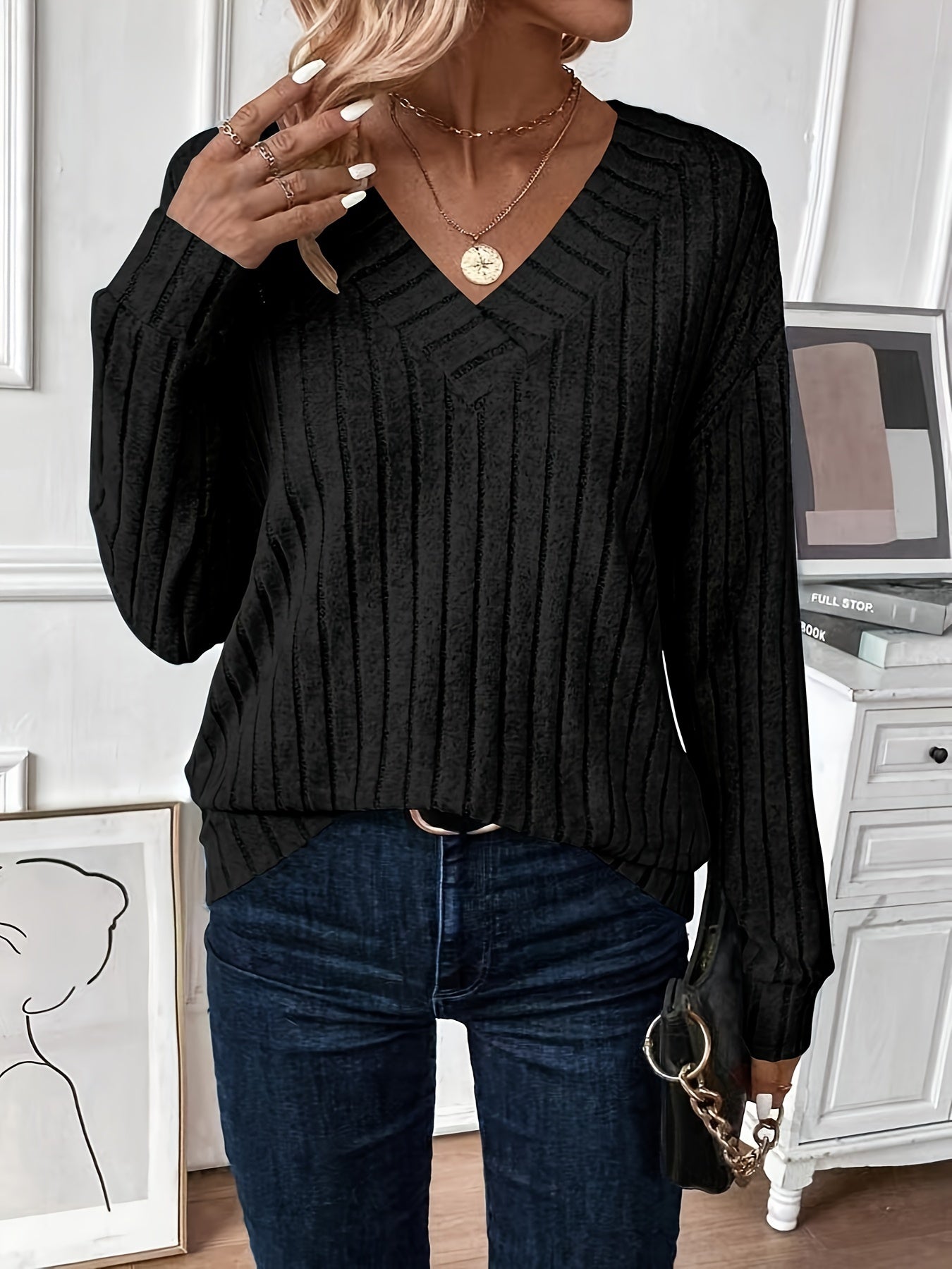 Diane – Gemütlicher und Stilvoller Lässiger Langarm-Pullover für Damen