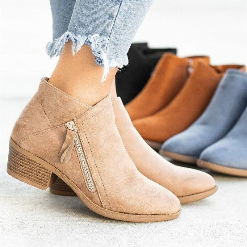 Wildlederstiefeletten für Damen