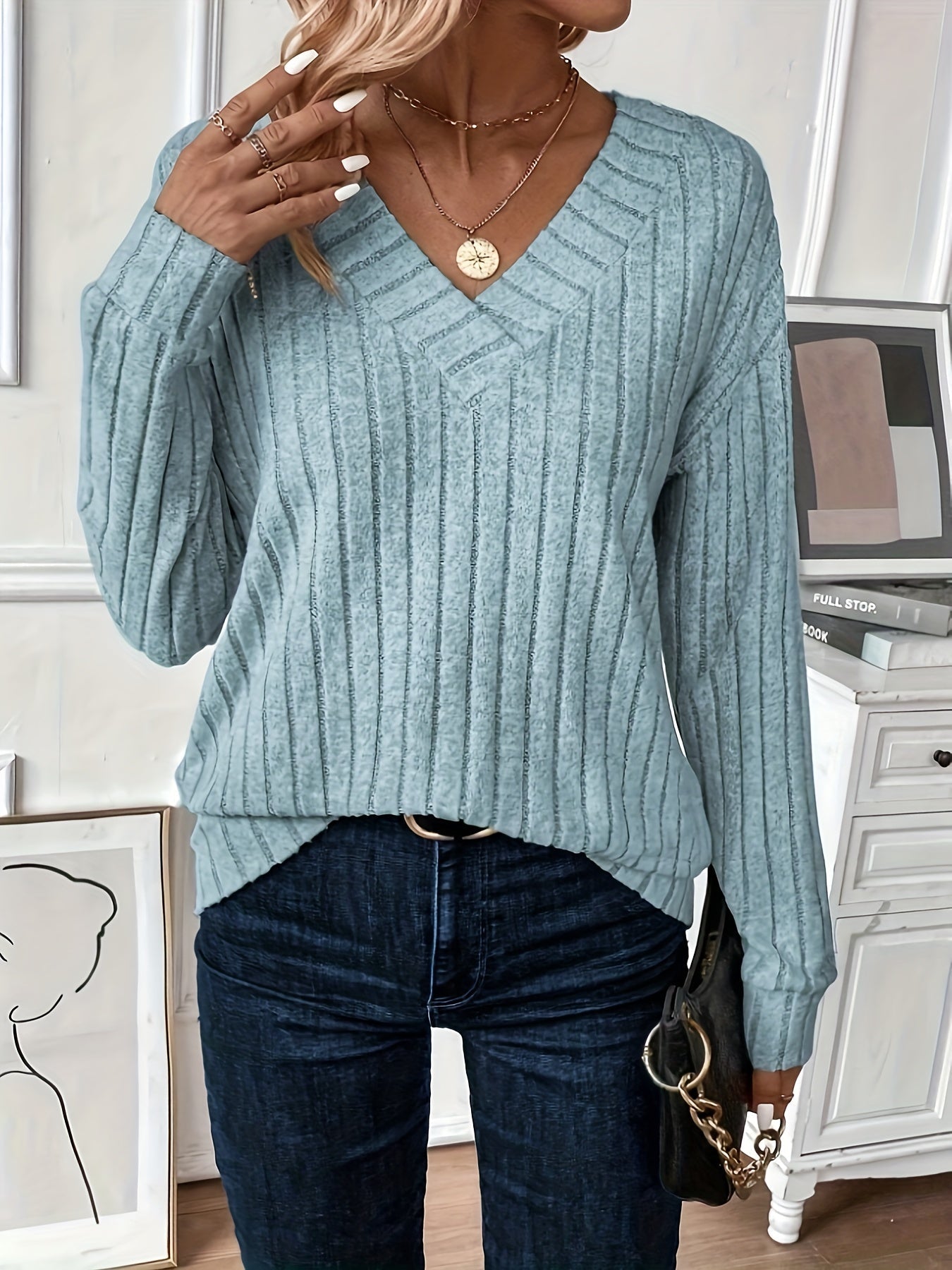 Diane – Gemütlicher und Stilvoller Lässiger Langarm-Pullover für Damen
