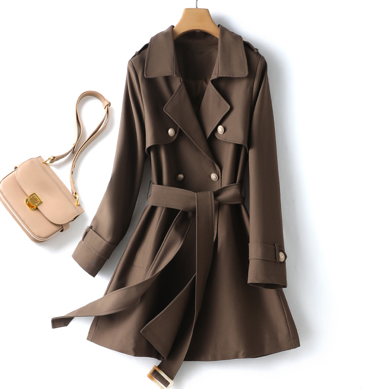 Ada - Stilvoller Brauner Trenchcoat für Damen