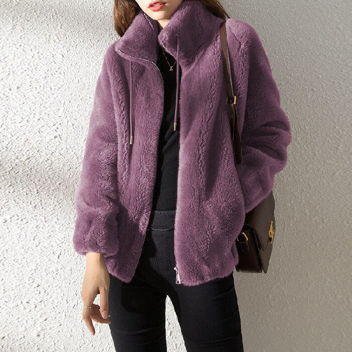 Charm - Stilvolle und Gemütliche Gestepptes Fleecejacke für den Herbst für Damen