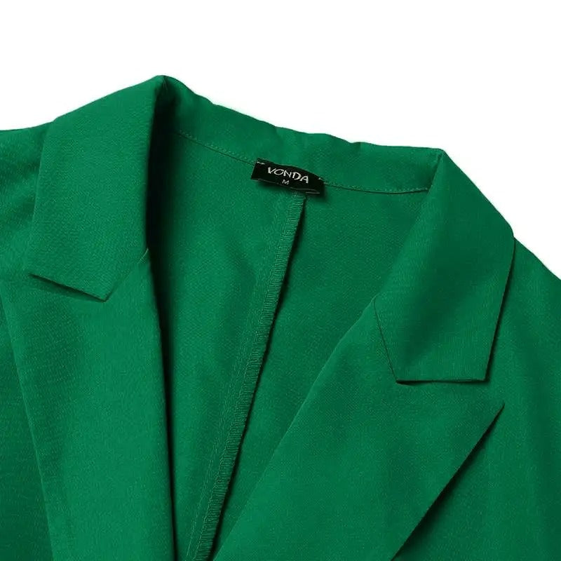 Posy– Damenblazer mit Schwefelfarbenen Ärmeln
