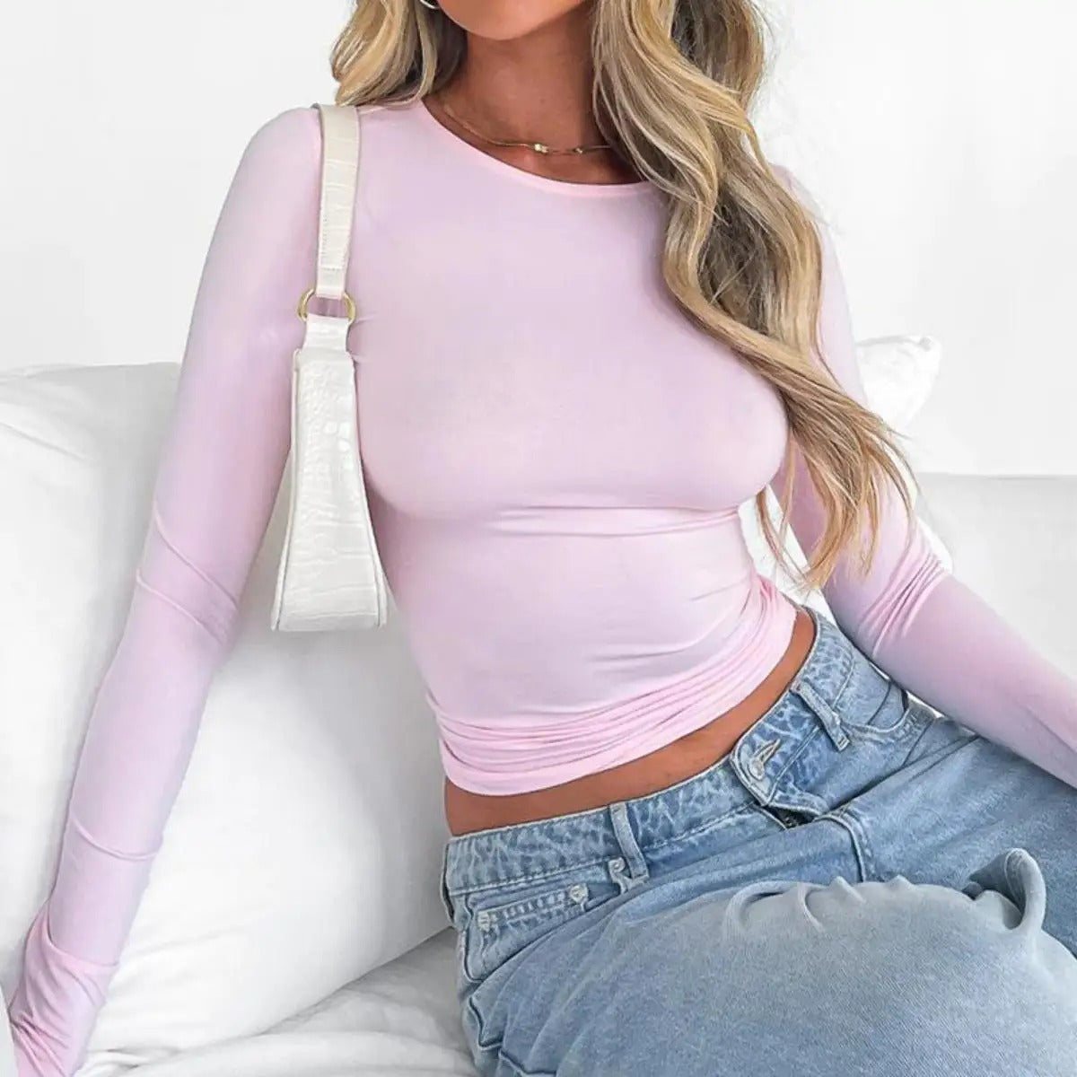 Lawanda | Langärmeliges Slim Top für Frauen