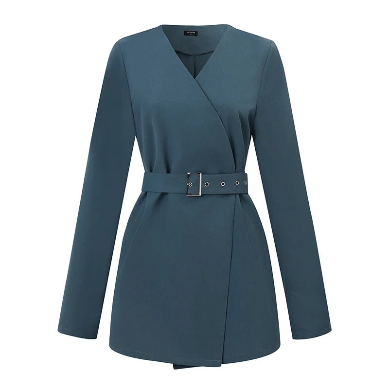 Zumar– Damen Blazer mit Langarm und V-Ausschnitt