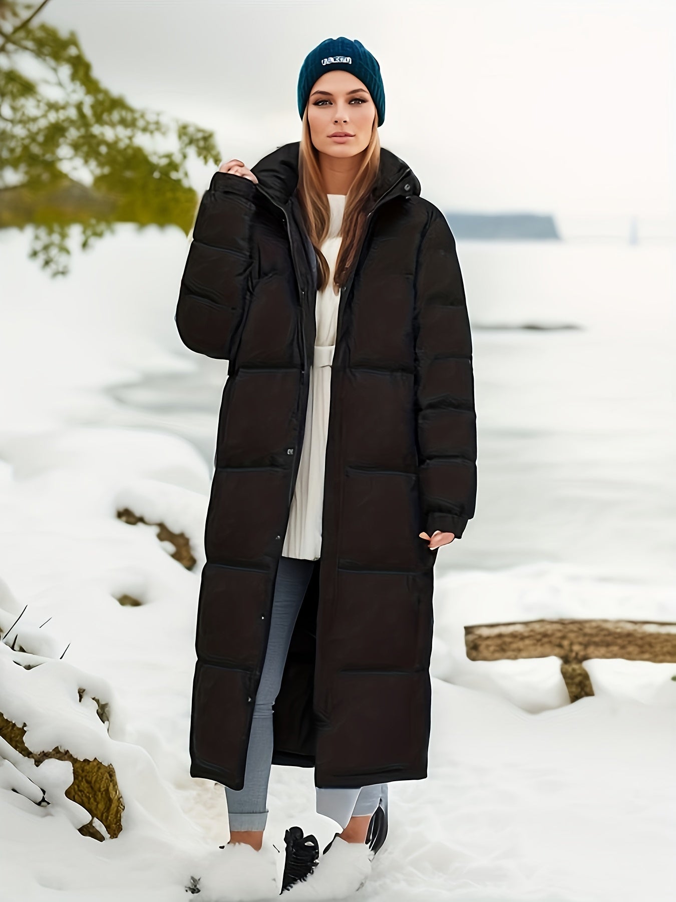 Annalise | Stilvolle lange Winter-Daunenjacke für Damen