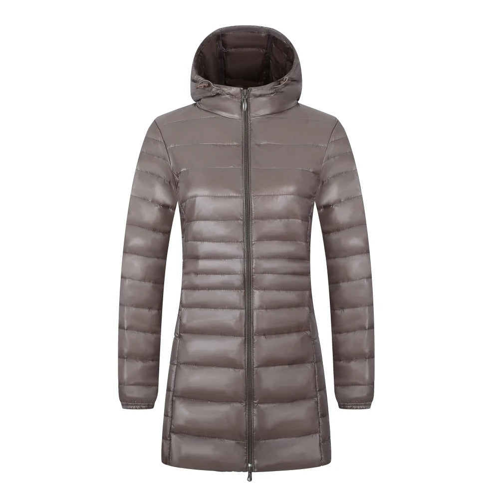 Lucille - Langer Daunenmantel Für Damen