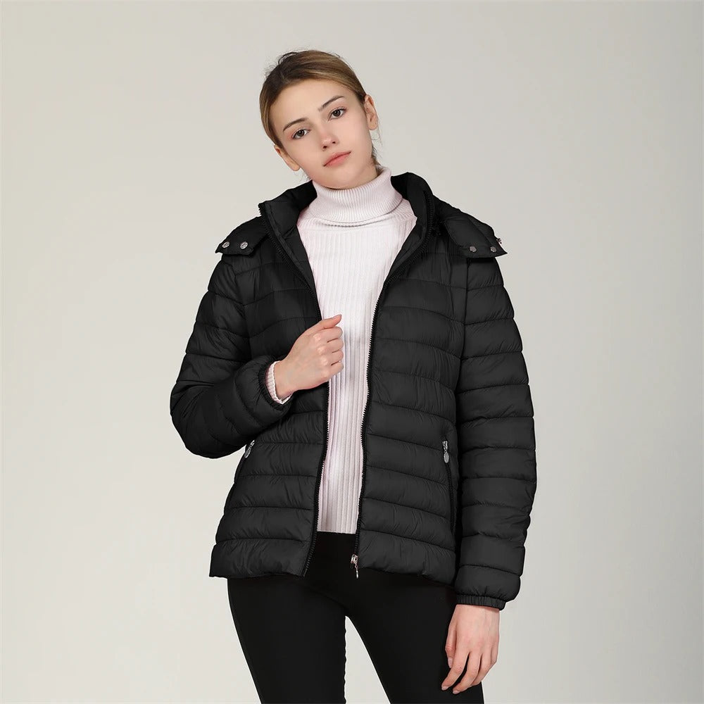 Ida - Warme Daunenjacke mit Kapuze für Frauen
