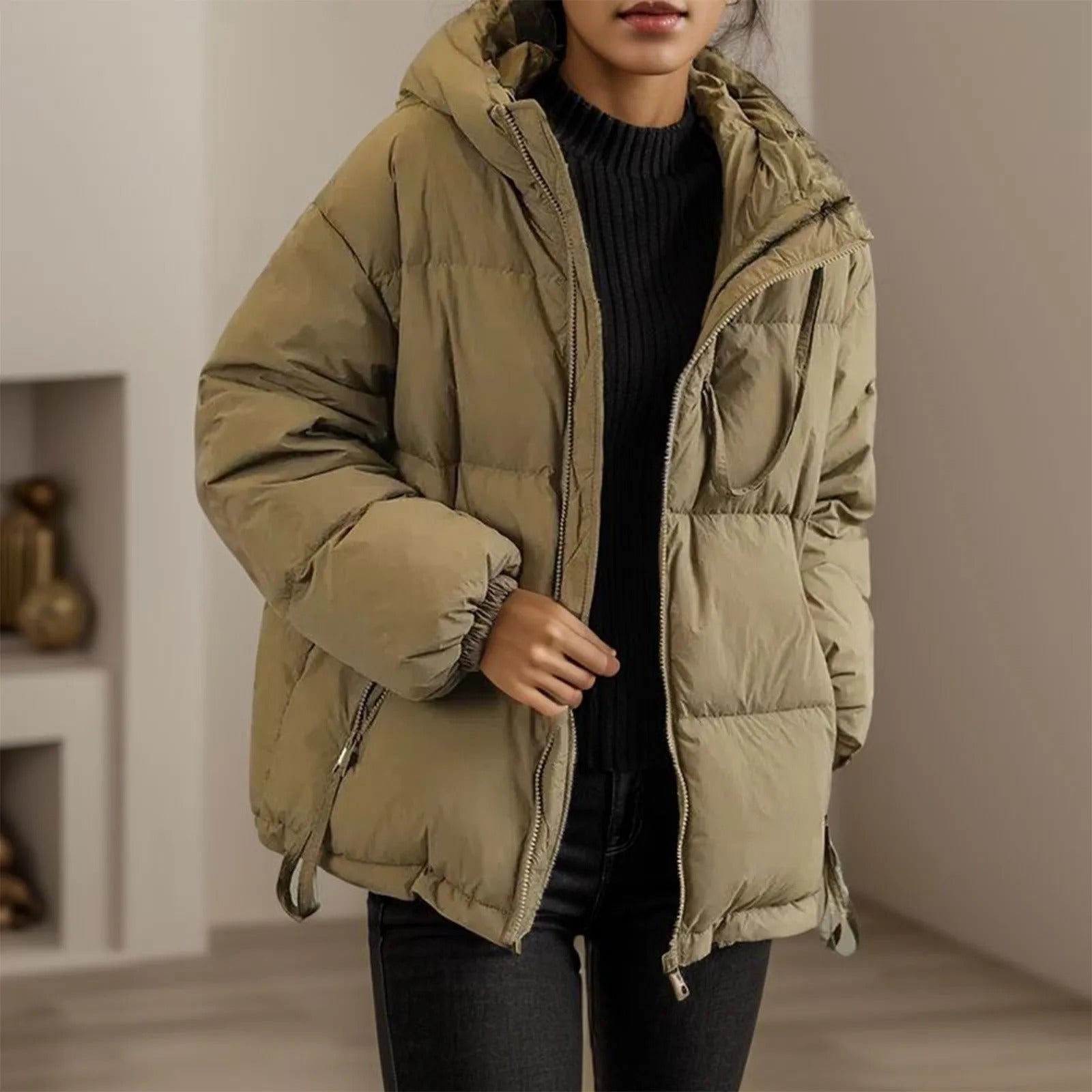 Louise - Gefütterte Winterjacke mit Kapuze