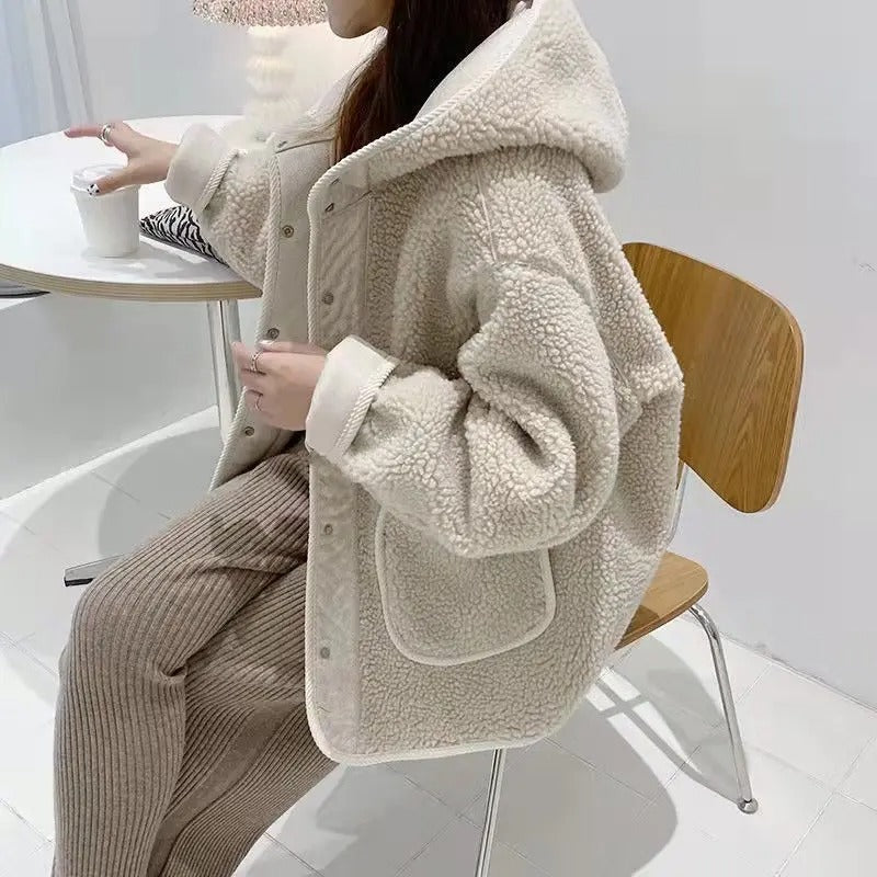 Pandora– Damen Faux-Lammfelljacke für den Winter