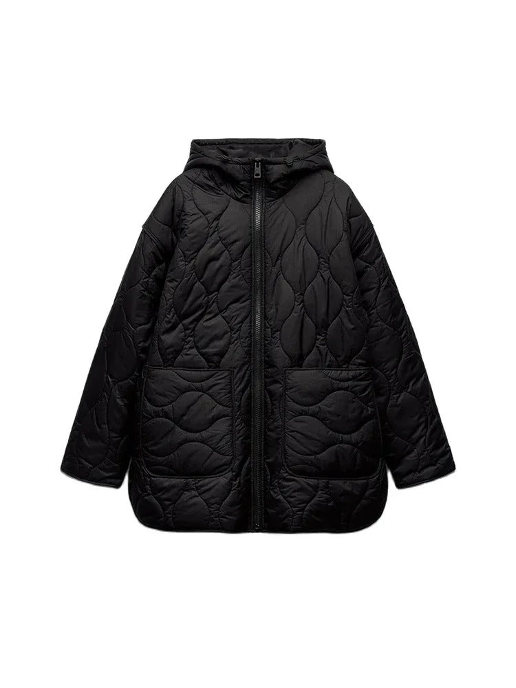 Nova – Damen Gesteppte Pufferjacke mit Kapuze