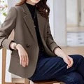 Cassia– Damen Office-Blazer mit Schwefel-Farbenen Ärmeln