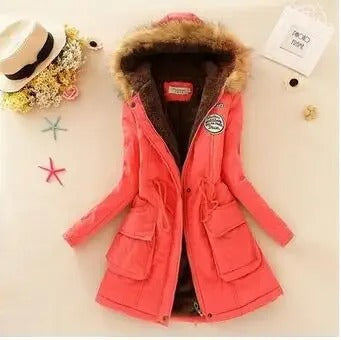 Lia – Damen Parka mit Fellkapuze und Taschen