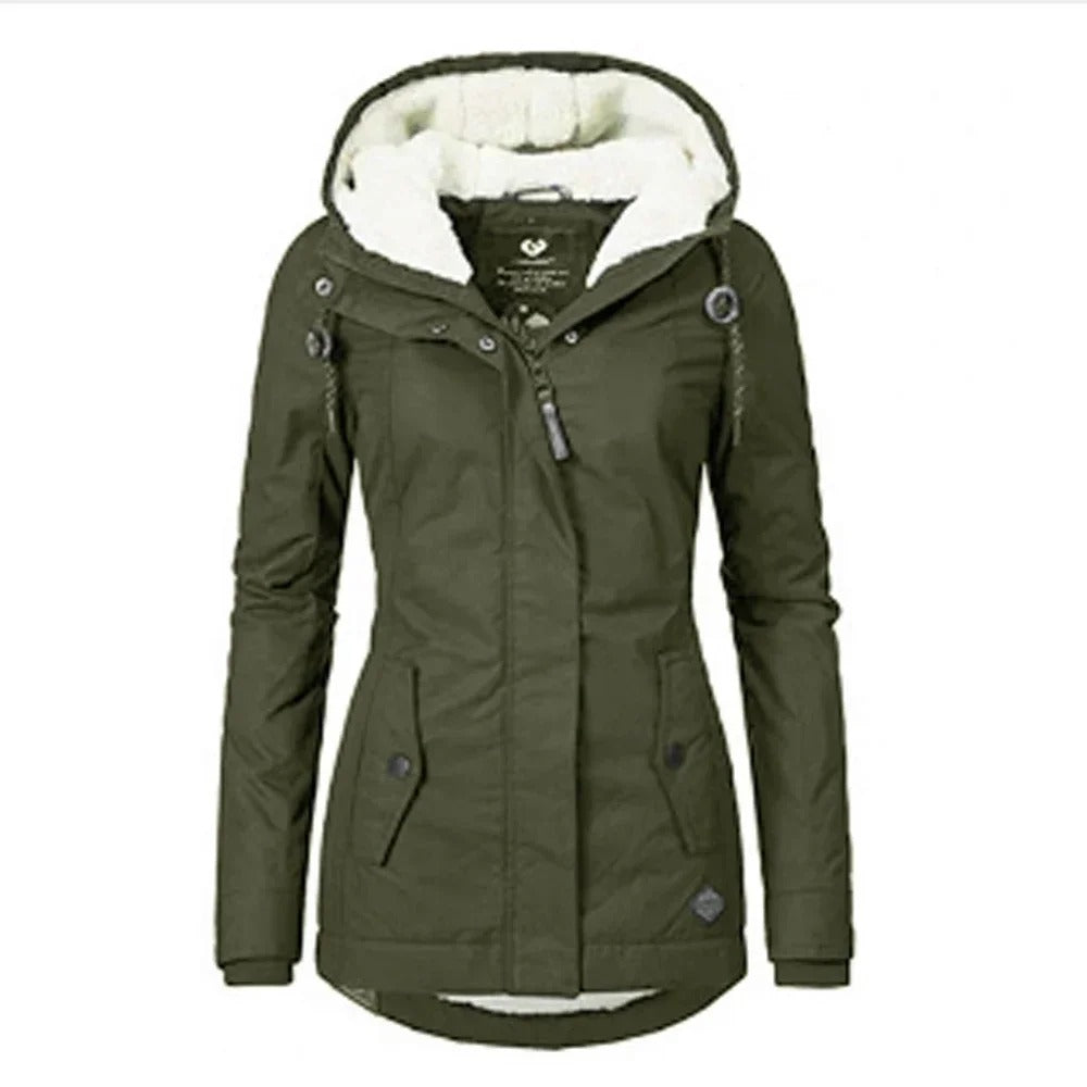Ella – Damen Parka mit Fleece-Futter und Kapuze