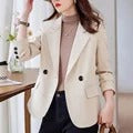 Cassia– Damen Office-Blazer mit Schwefel-Farbenen Ärmeln