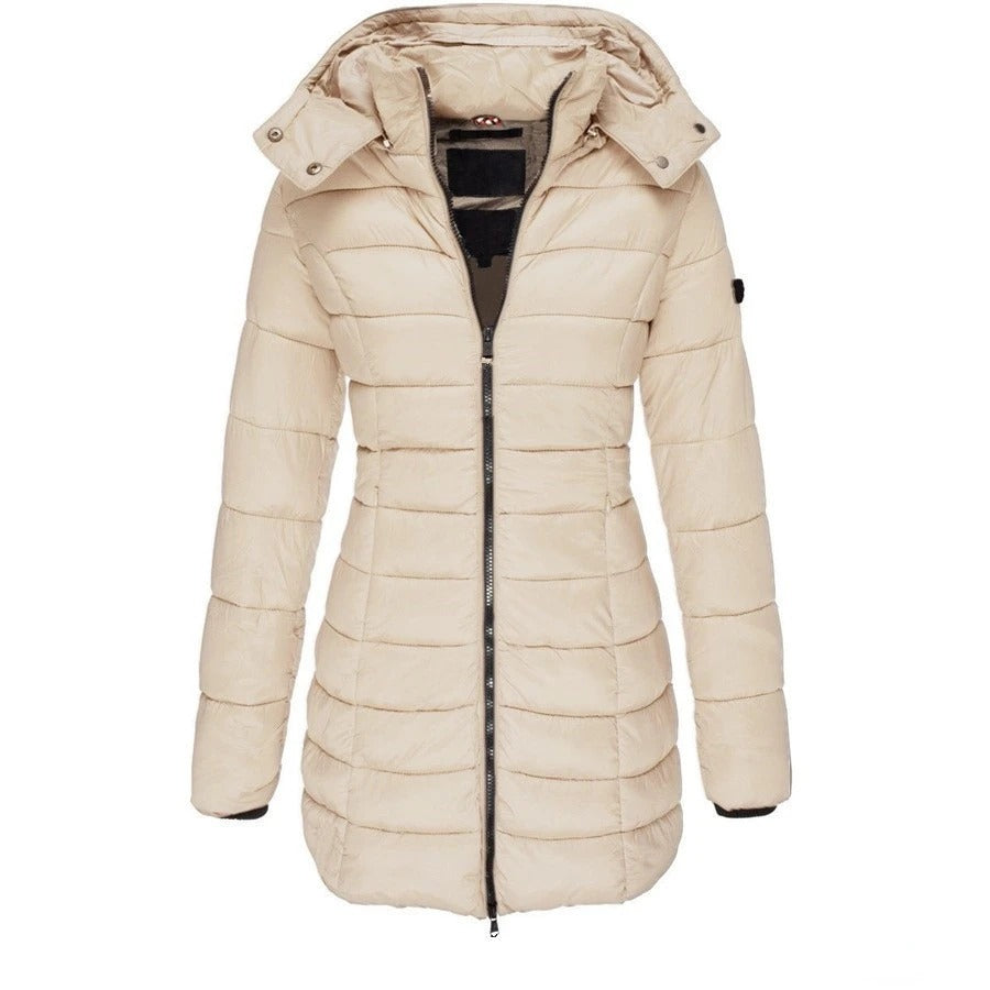 Bianca - Entendaunen-Winterjacke mit Schmaler Passform und Kapuze für Frauen