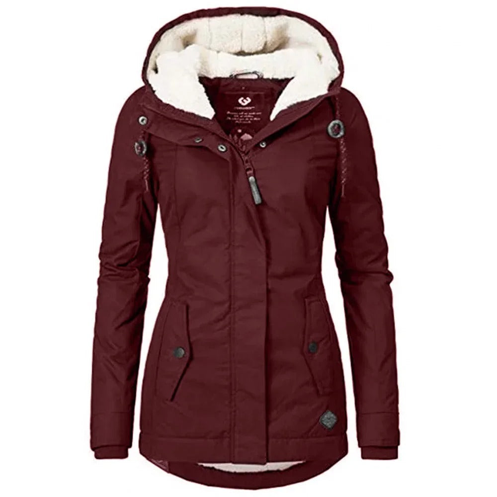 Ella – Damen Parka mit Fleece-Futter und Kapuze