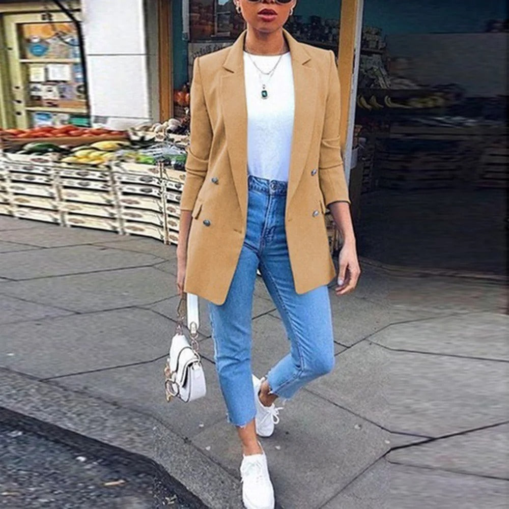 Ambretta– Damen Steppjacke mit Stehkragen