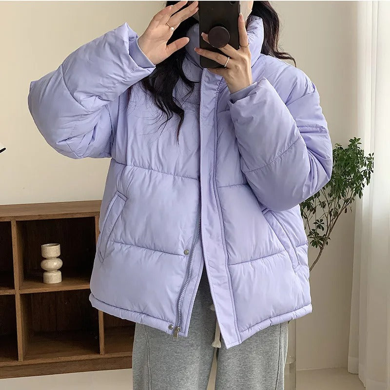Lily – Dicke Katoenen Gewatteerde Winterjacke für Damen